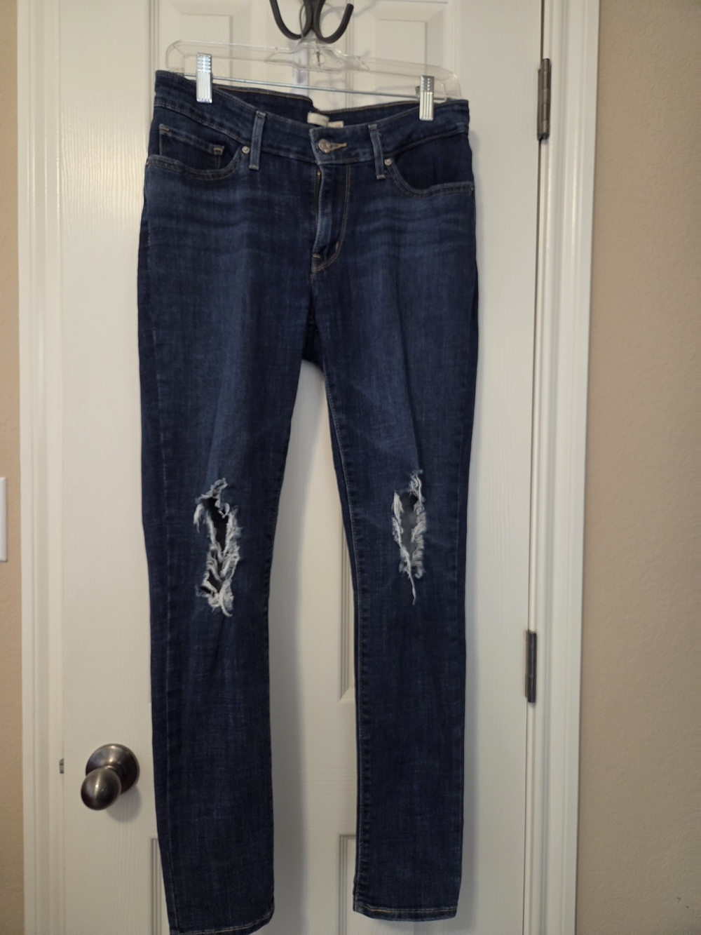 Levi Dark Blue Women's 711 Skinny Jeans